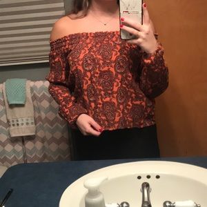 Off-the-Shoulder Hollister Shirt